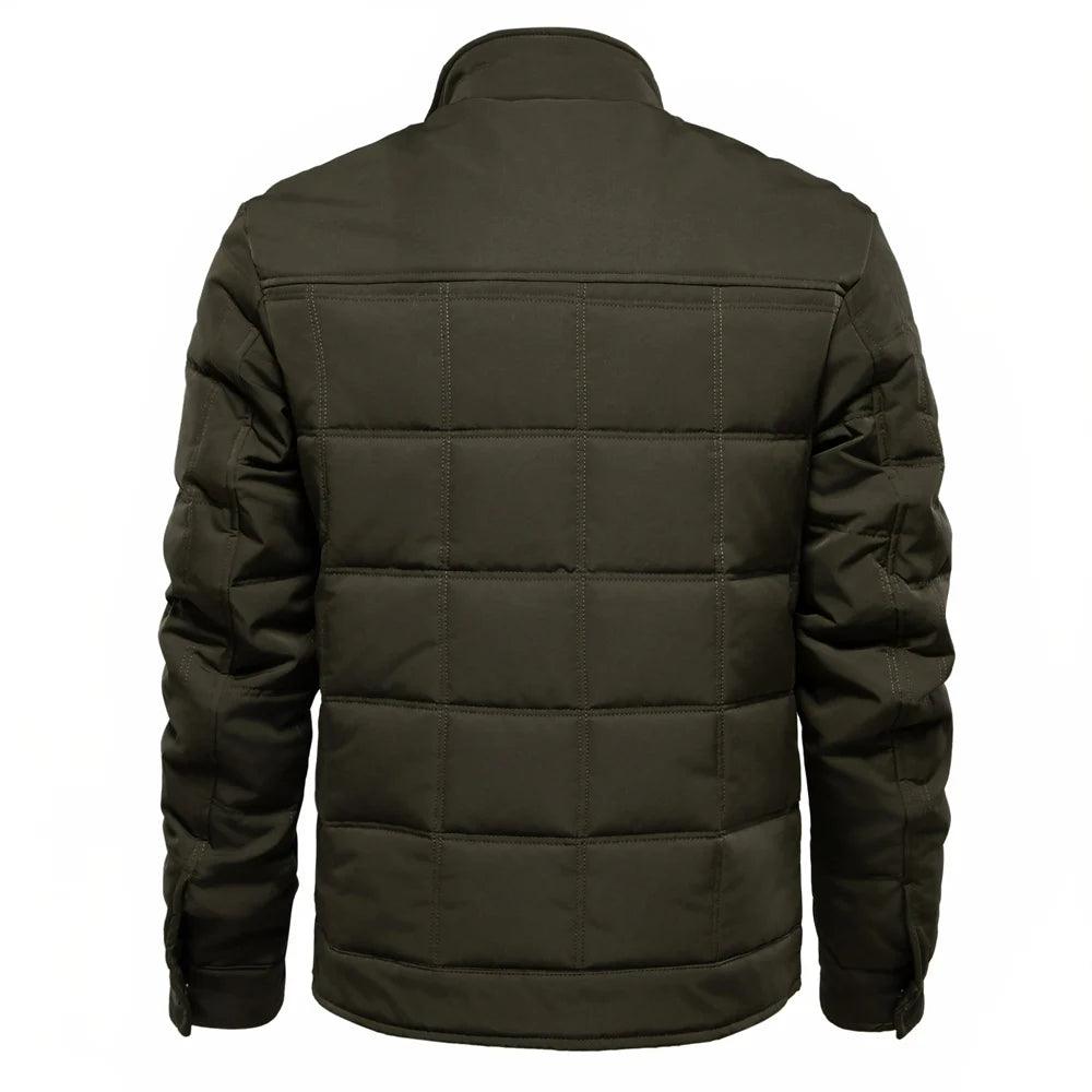 Snap Closure Quilted Jacket