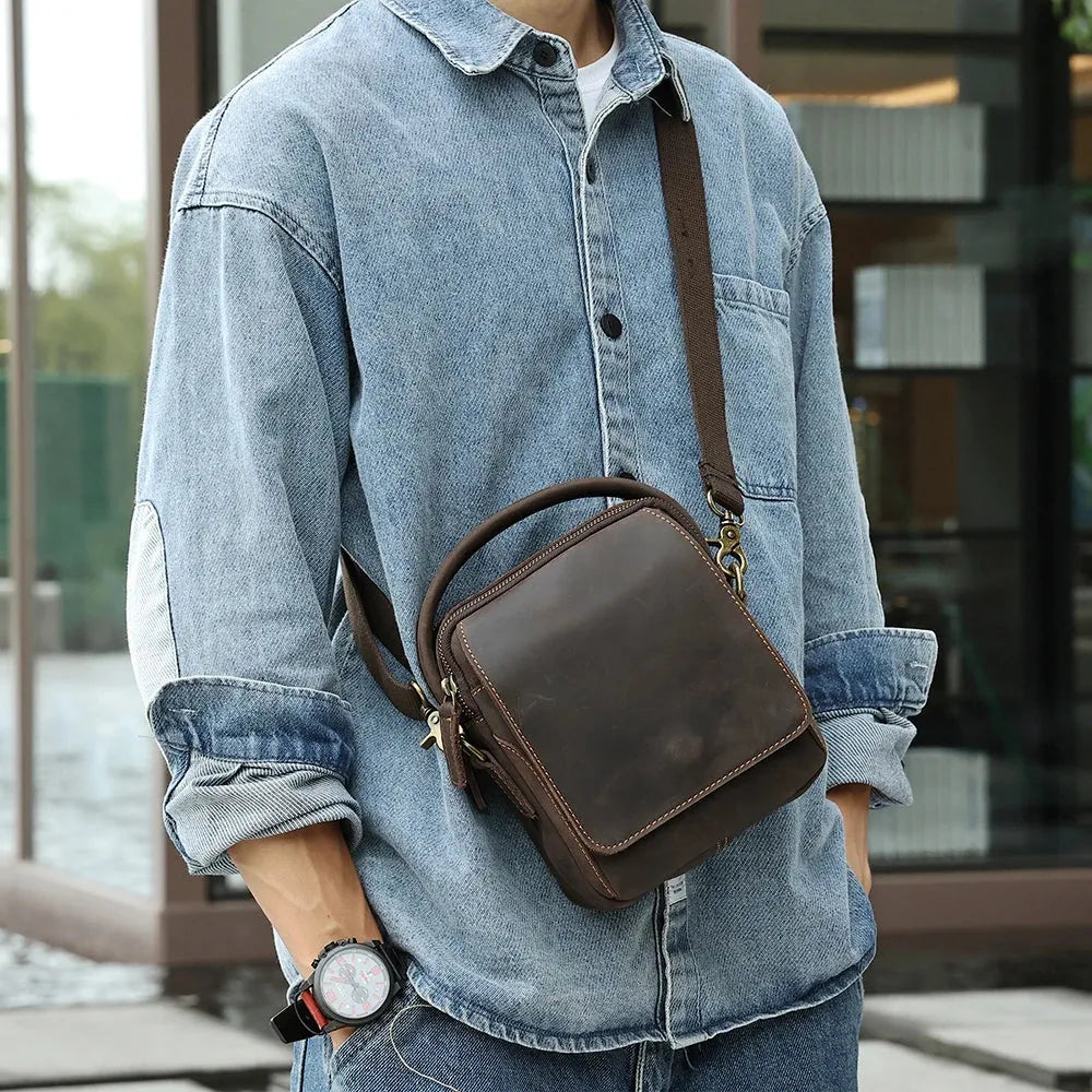 Versatile Leather Crossbody Bag