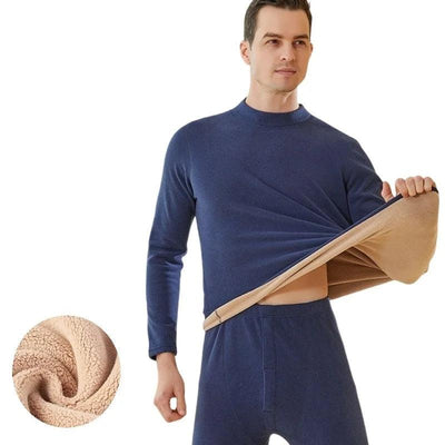 Fleece-Lined Thermal Underwear Set