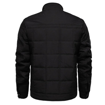 Snap Closure Quilted Jacket