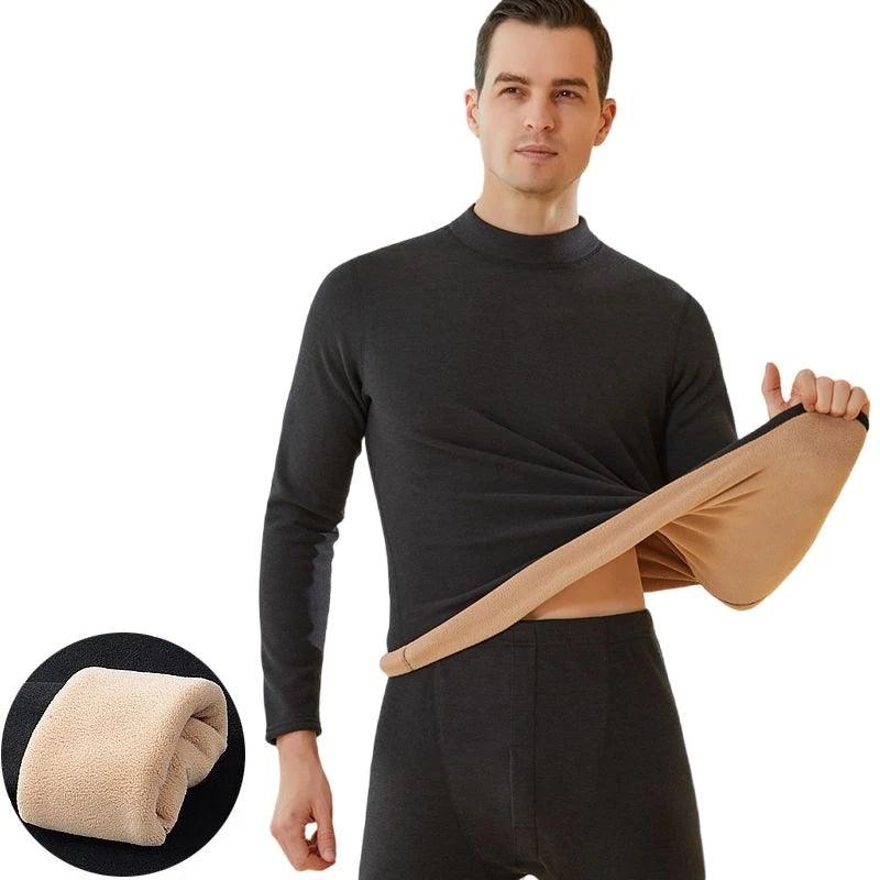 Fleece-Lined Thermal Underwear Set