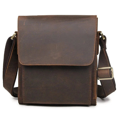 Structured Leather Shoulder Bag