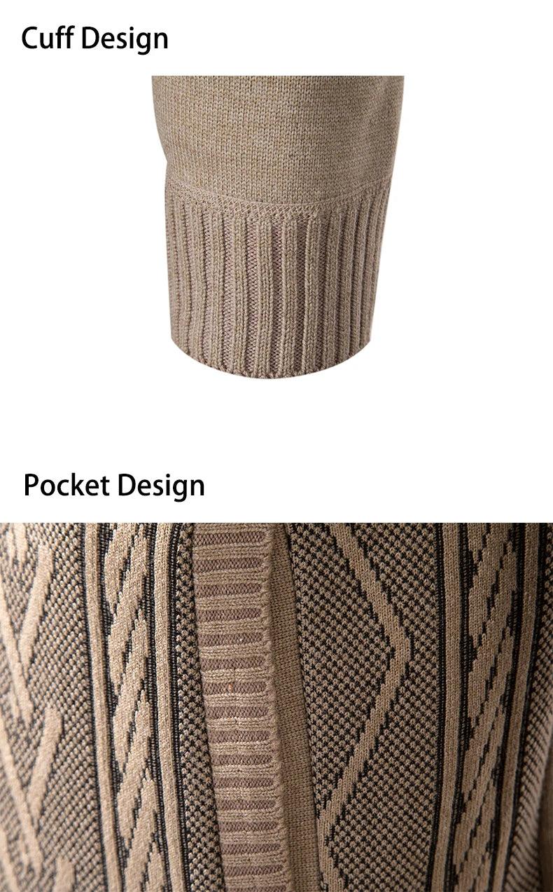 Cable Knit Zip Cardigan