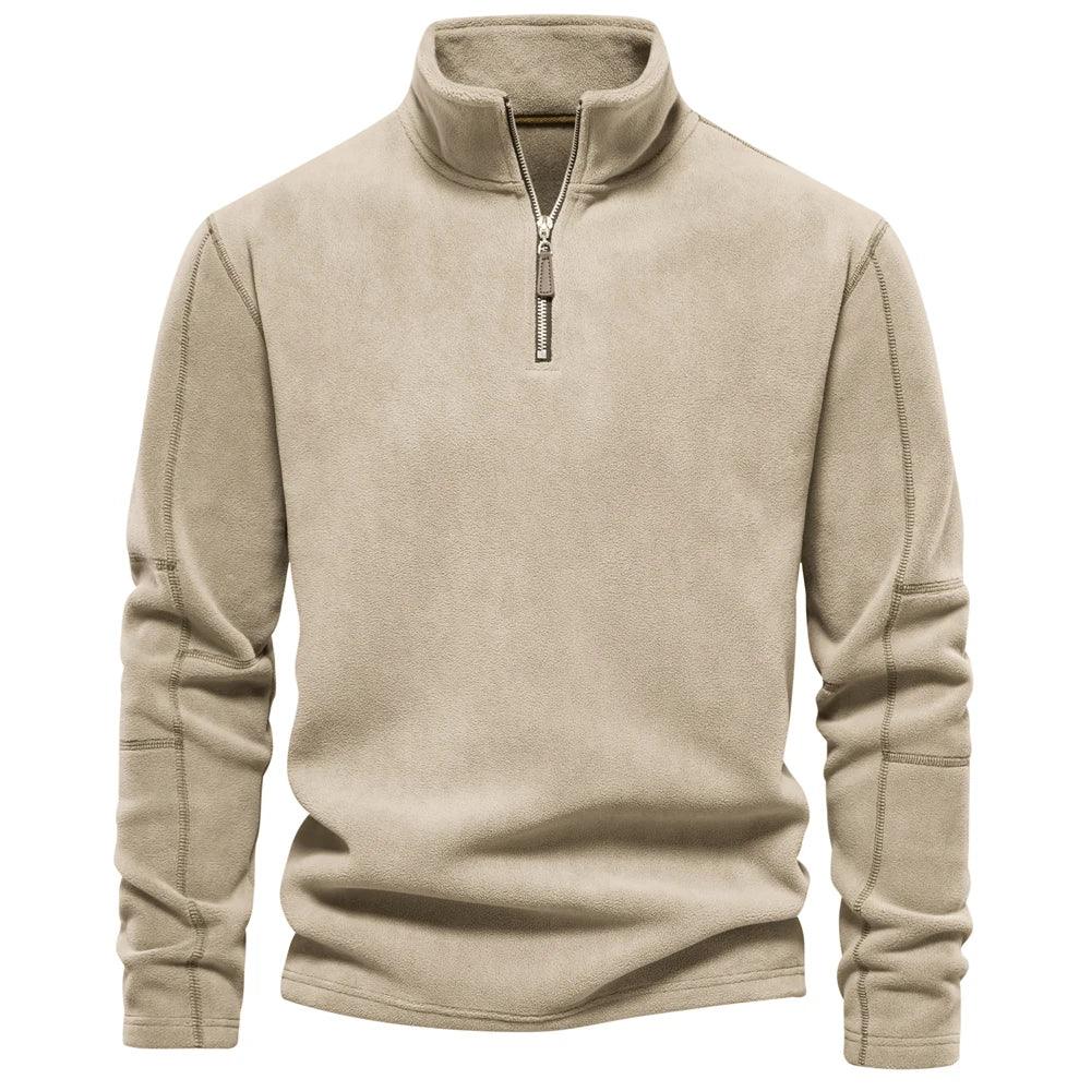 Half-Zipped Fleece Sweater