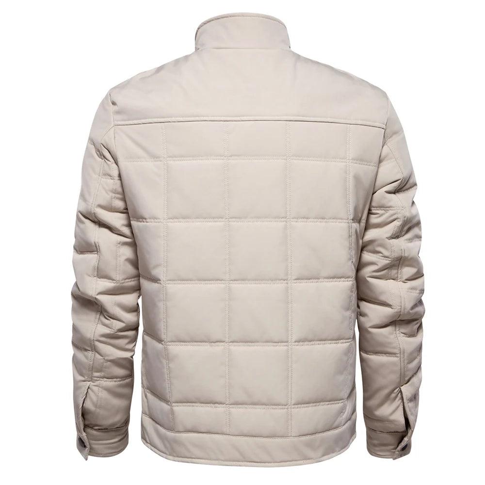 Snap Closure Quilted Jacket