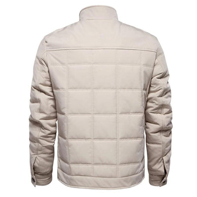 Snap Closure Quilted Jacket